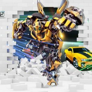 Tranh Dán Tường 3D Hoạt Hình Em Bé Mã 3Dw0105