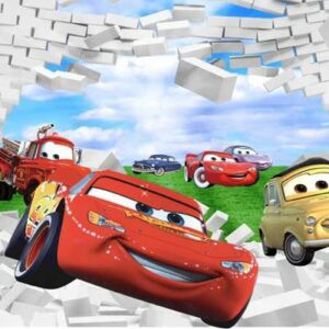 Tranh Dán Tường 3D Hoạt Hình Em Bé Mã 3Dw0121
