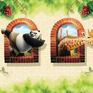 Tranh Dán Tường 3D Hoạt Hình Em Bé Mã 3Dw0153