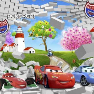 Tranh Dán Tường 3D Hoạt Hình Em Bé Mã 3Dw0167