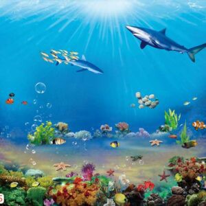Tranh Dán Tường 3D Động Vật Mã 3Dw035