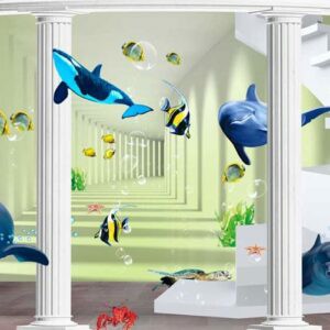 Tranh Dán Tường 3D Động Vật Mã 3Dw039