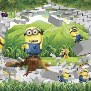 Tranh Dán Tường 3D Hoạt Hình Em Bé Mã 3Dw089