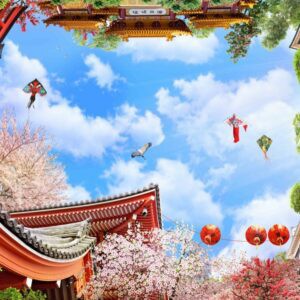 Tranh Dán Tường 3D Bầu Trời Mã Cl0262