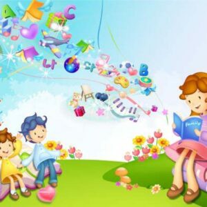 Tranh Dán Tường 3D Em Bé Mã Kn0308