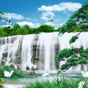 Tranh Dán Tường 3D Sơn Thủy Mã St0100