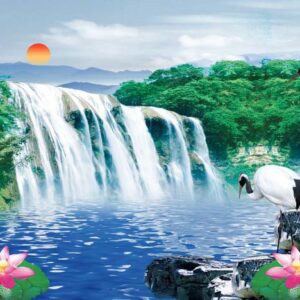 Tranh Dán Tường 3D Sơn Thủy Mã St0107