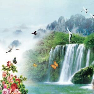 Tranh Dán Tường 3D Sơn Thủy Mã St012