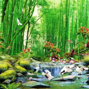 Tranh Dán Tường 3D Sơn Thủy Mã St0121