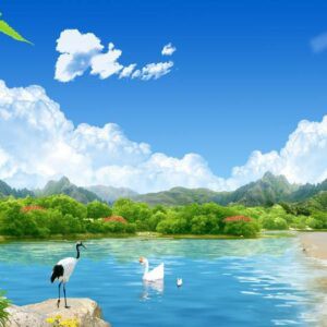 Tranh Dán Tường 3D Sơn Thủy Mã St0129
