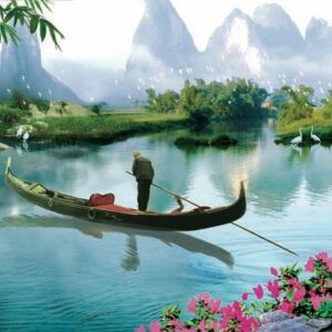 Tranh Dán Tường 3D Sơn Thủy Mã St013