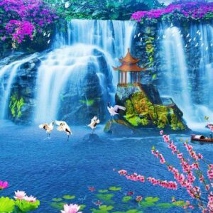 Tranh Dán Tường 3D Sơn Thủy Mã St0133