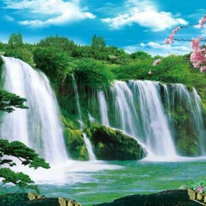 Tranh Dán Tường 3D Sơn Thủy Mã St0137