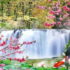 Tranh Dán Tường 3D Sơn Thủy Mã St0139
