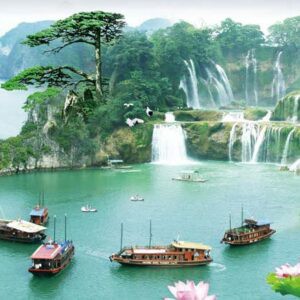 Tranh Dán Tường 3D Sơn Thủy Mã St0140