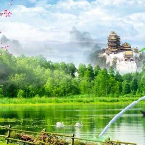 Tranh Dán Tường 3D Sơn Thủy Mã St0145