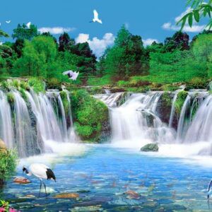 Tranh Dán Tường 3D Sơn Thủy Mã St0146