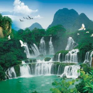 Tranh Dán Tường 3D Sơn Thủy Mã St0159