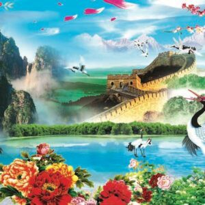 Tranh Dán Tường 3D Sơn Thủy Mã St0160