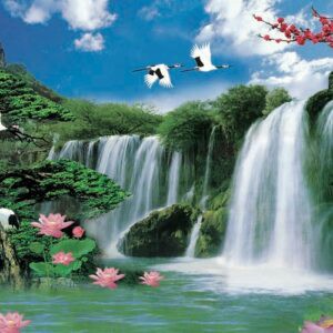 Tranh Dán Tường 3D Sơn Thủy Mã St0166