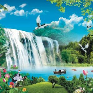 Tranh Dán Tường 3D Sơn Thủy Mã St0175
