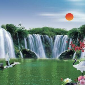 Tranh Dán Tường 3D Sơn Thủy Mã St0176