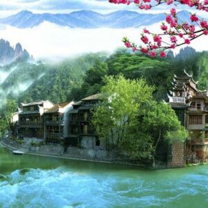 Tranh Dán Tường 3D Sơn Thủy Mã St0180