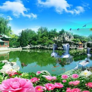 Tranh Dán Tường 3D Sơn Thủy Mã St0181