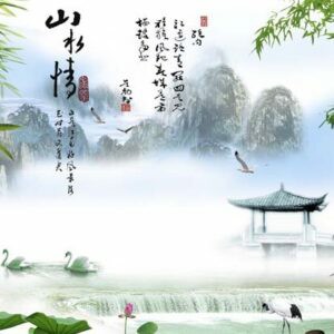 Tranh Dán Tường 3D Sơn Thủy Mã St0185