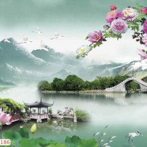 Tranh Dán Tường 3D Sơn Thủy Mã St0186