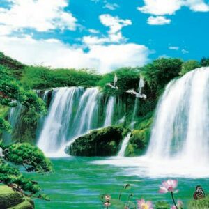 Tranh Dán Tường 3D Sơn Thủy Mã St019