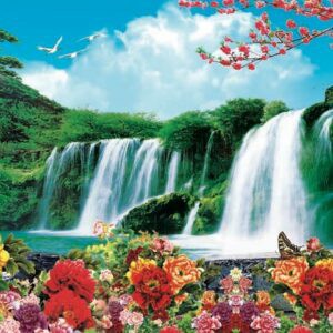 Tranh Dán Tường 3D Sơn Thủy Mã St0195