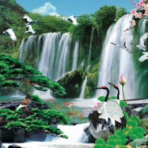 Tranh Dán Tường 3D Sơn Thủy Mã St0196