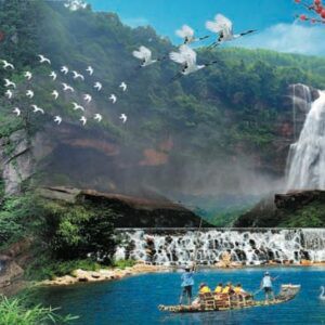 Tranh Dán Tường 3D Sơn Thủy Mã St023