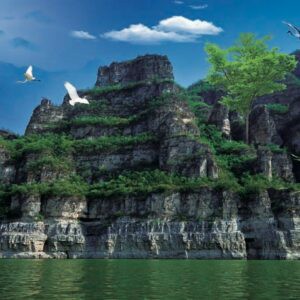 Tranh Dán Tường 3D Sơn Thủy Mã St028