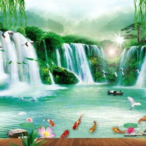 Tranh Dán Tường 3D Sơn Thủy Mã St079