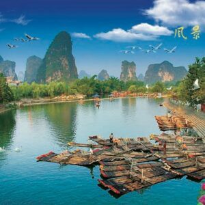 Tranh Dán Tường 3D Sơn Thủy Mã St090
