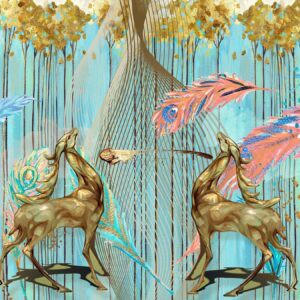 Tranh dán tường 3d nghệ thuật mã ART0322