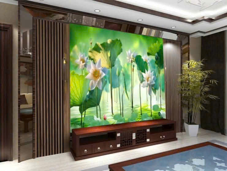 tranh dán tường 3d phong cảnh cho phòng khách 2 tranh dán tường 3d phong cảnh cho phòng khách