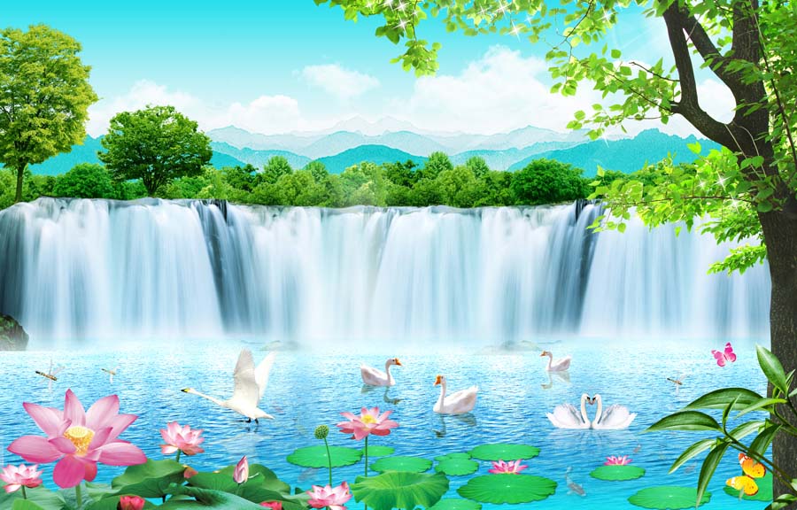 tranh dán tường 3D theo phong thủy